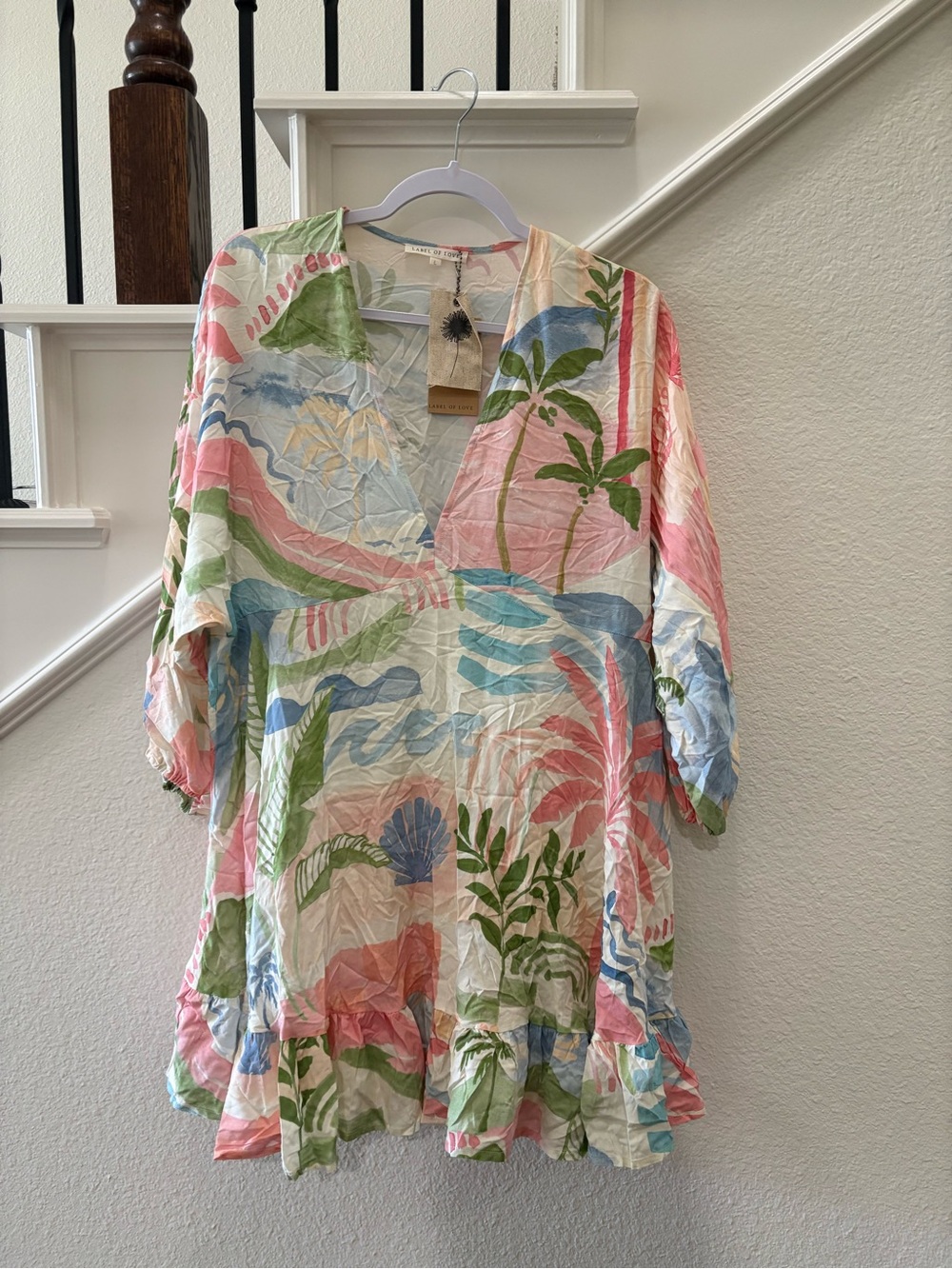 NWT Label of Love Coastal Ocean Seashell Dress